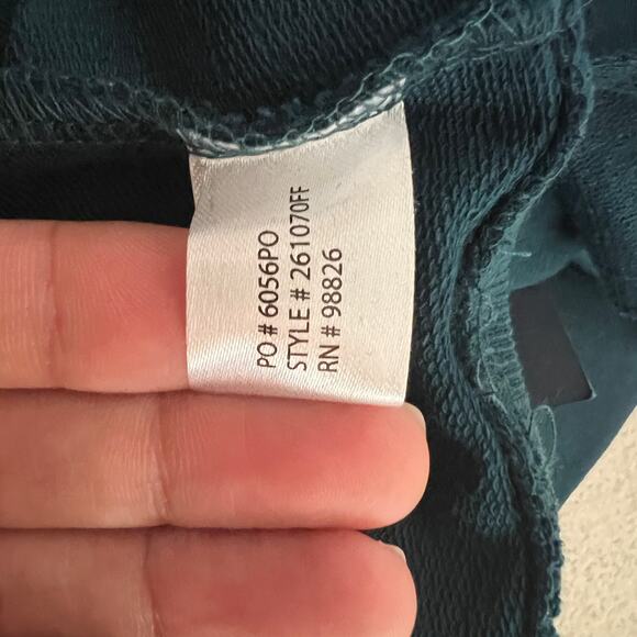 U.S. Polo Assn Teal Ruffle Sweatshirt XL NWT - Picture 9 of 10